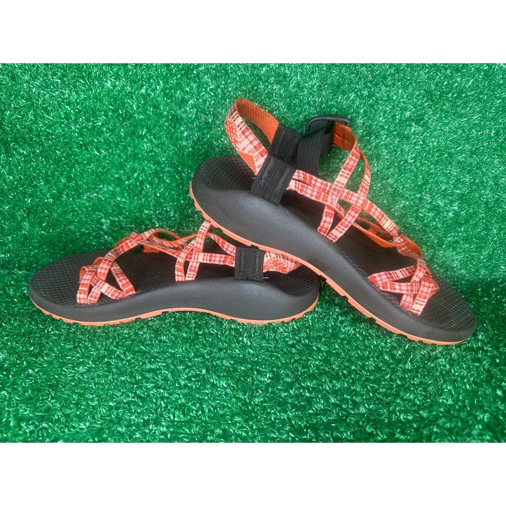 Chaco ZX/2 Cloud Classic Sport Sandals Buckle Double Strap Orange Women's US 9 - Picture 3 of 7